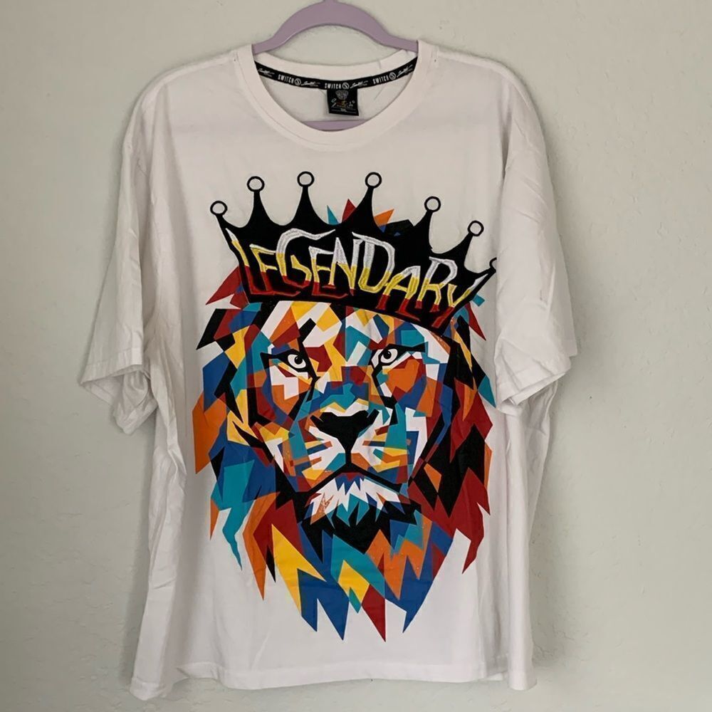 Switch Remarcable Multicolored Embroidered Legendary Graphic Print Size 3XL